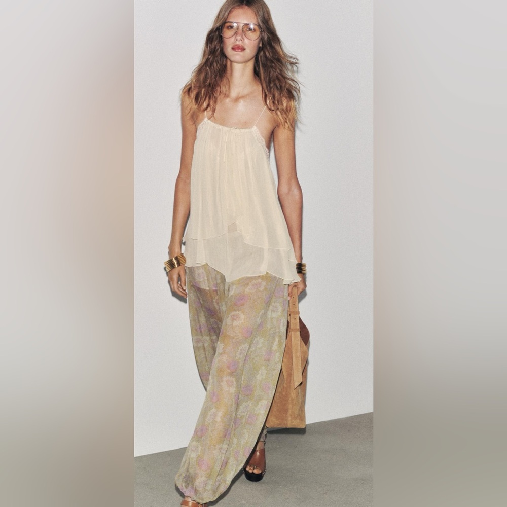 ZW Collection Floral Balloon Pants